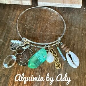 Alquimia by Ady Charm big green quartz chunk Bracelet